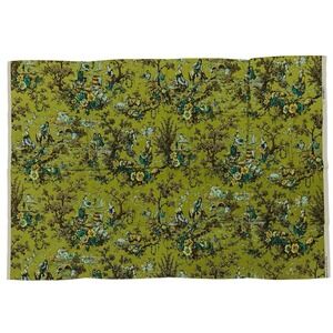 Color Styled with DuPont Screen Print Fabric Colonial Print People Animals New